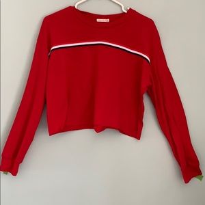 Casual Red Long Sleeve